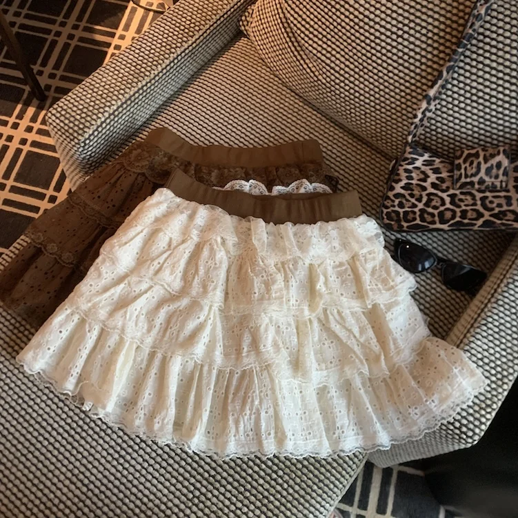 Женская осенне-зимняя милая многослойная короткая юбка трапециевидной формы с рюшами, женская однотонная кружевная мини-юбка с высокой талией
Женская осенне-зимняя милая многослойная короткая юбка трапециевидной формы с рюшами, женская однотонная кружевная мини-юбка с высокой талией