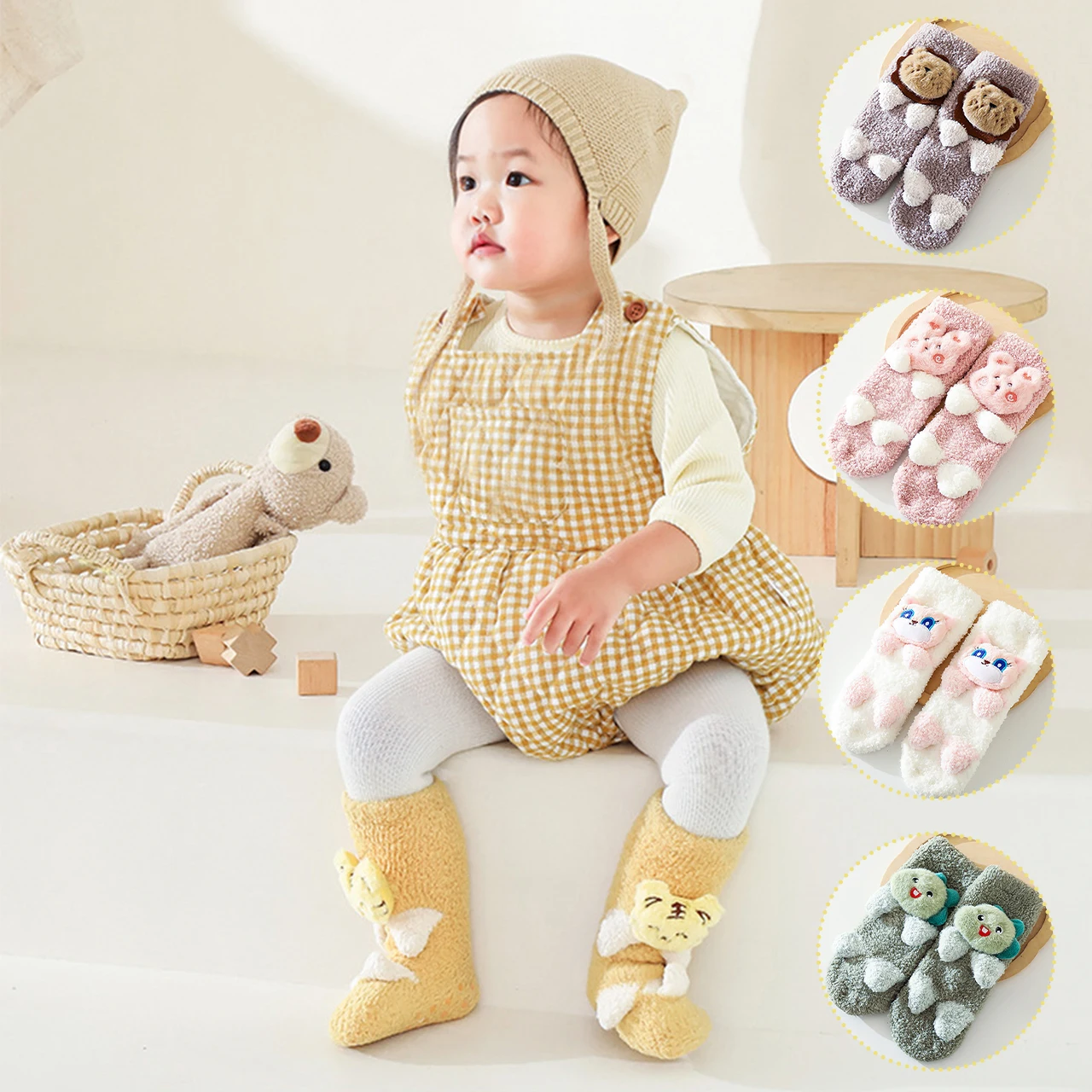 Thick Coral Velvet Baby Socks Leg Warm Anti Slip Toddler Floor Sock Winter Plush Long Tube Sock 0-8Year Newborn Thermal Footwear
Thick Coral Velvet Baby Socks Leg Warm Anti Slip Toddler Floor Sock Winter Plush Long Tube Sock 0-8Year Newborn Thermal Footwear