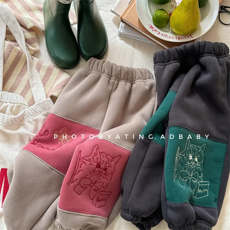 Children Clothes 2024 Autumn and Winter Korean Style Fleece Pants Girls Boys New Fashionable Warm Solid Color Kids Pants
Children Clothes 2024 Autumn and Winter Korean Style Fleece Pants Girls Boys New Fashionable Warm Solid Color Kids Pants