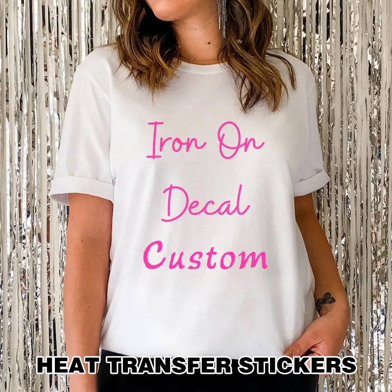 Logo Custom DIF Sticker Iron Transfer Decals Clothing Thermoadhesive Patches on Clothes Applique Thermal Heat Transfer Stickers
Logo Custom DIF Sticker Iron Transfer Decals Clothing Thermoadhesive Patches on Clothes Applique Thermal Heat Transfer Stickers
