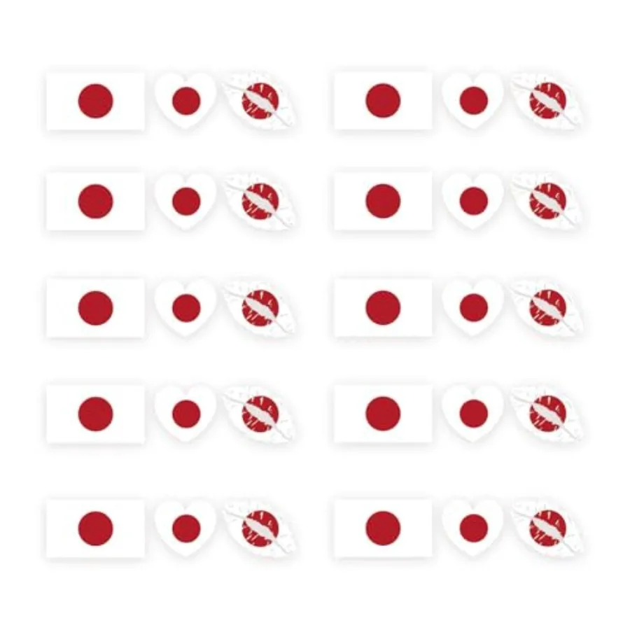 30Pcs Japan Flag Tattoos Patriotic Japan Temporary Face Stickers Set Flag Removable Tattoos for Men Women Party Face Body Acces
30Pcs Japan Flag Tattoos Patriotic Japan Temporary Face Stickers Set Flag Removable Tattoos for Men Women Party Face Body Acces