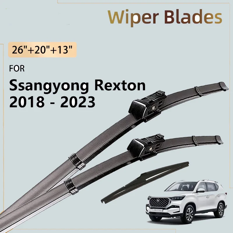 Front Rear Wiper Blades For KGM Rexton SsangYong G4 Rexton 2018 - 2024 2023 2022 2021 2019 Windshield Windscreen Window Brushes
Front Rear Wiper Blades For KGM Rexton SsangYong G4 Rexton 2018 - 2024 2023 2022 2021 2019 Windshield Windscreen Window Brushes