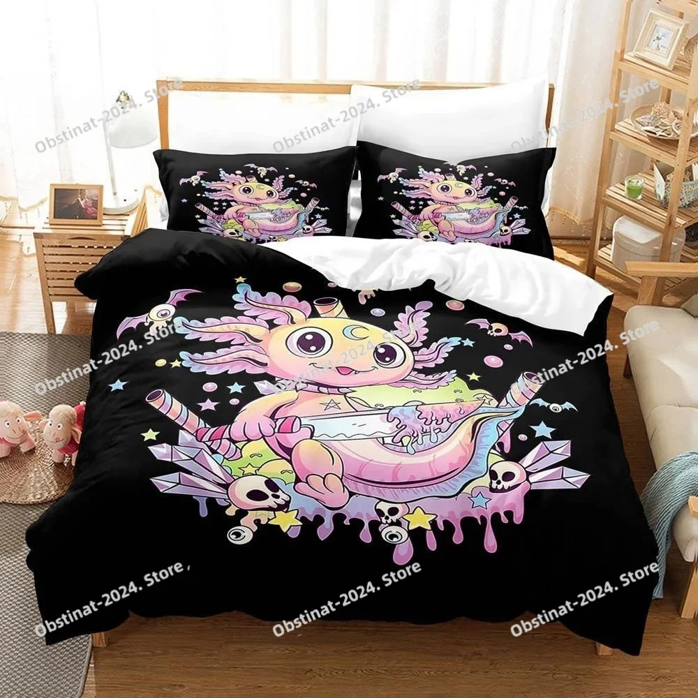 Fashion Cartoons Game Gamesolotl Axolochi Bedding Set Single Twin Full Queen King Size Bed Set Adult Kid Bedroom Home Textiles
Fashion Cartoons Game Gamesolotl Axolochi Bedding Set Single Twin Full Queen King Size Bed Set Adult Kid Bedroom Home Textiles