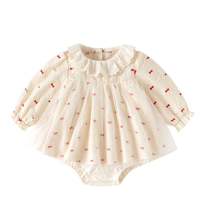 2025 New Autumn 0-24M Children Clothes Infant Baby Girls Jumpsuit Long Sleeved Cotton Mesh Splicing Toddler Baby Girls Romper
2025 New Autumn 0-24M Children Clothes Infant Baby Girls Jumpsuit Long Sleeved Cotton Mesh Splicing Toddler Baby Girls Romper