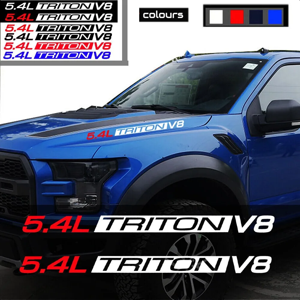 Для Ford F150 F250 F350 Expedition 5,4L Triton V8 автомобильные аксессуары наклейки на капот графическая эмблема 2 шт. 
Для Ford F150 F250 F350 Expedition 5,4L Triton V8 автомобильные аксессуары наклейки на капот графическая эмблема 2 шт.