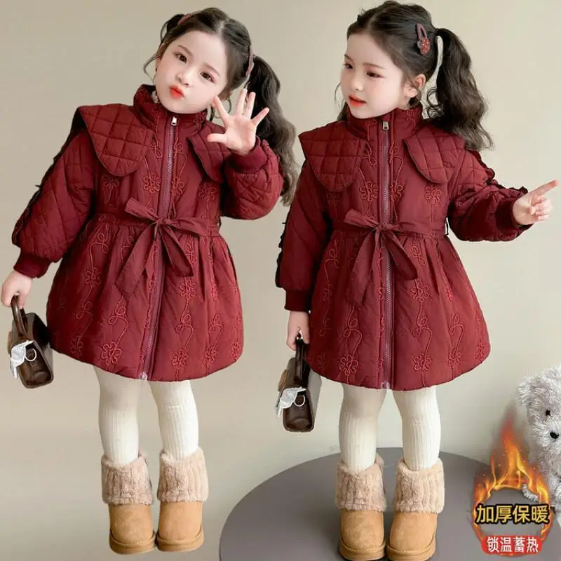 Girls' Padded Jacket Autumn Winter Outerwear Solid Color Tops Comfortable Warm Coat Children Clothing 4-12 Years Old New Trendy
Girls' Padded Jacket Autumn Winter Outerwear Solid Color Tops Comfortable Warm Coat Children Clothing 4-12 Years Old New Trendy