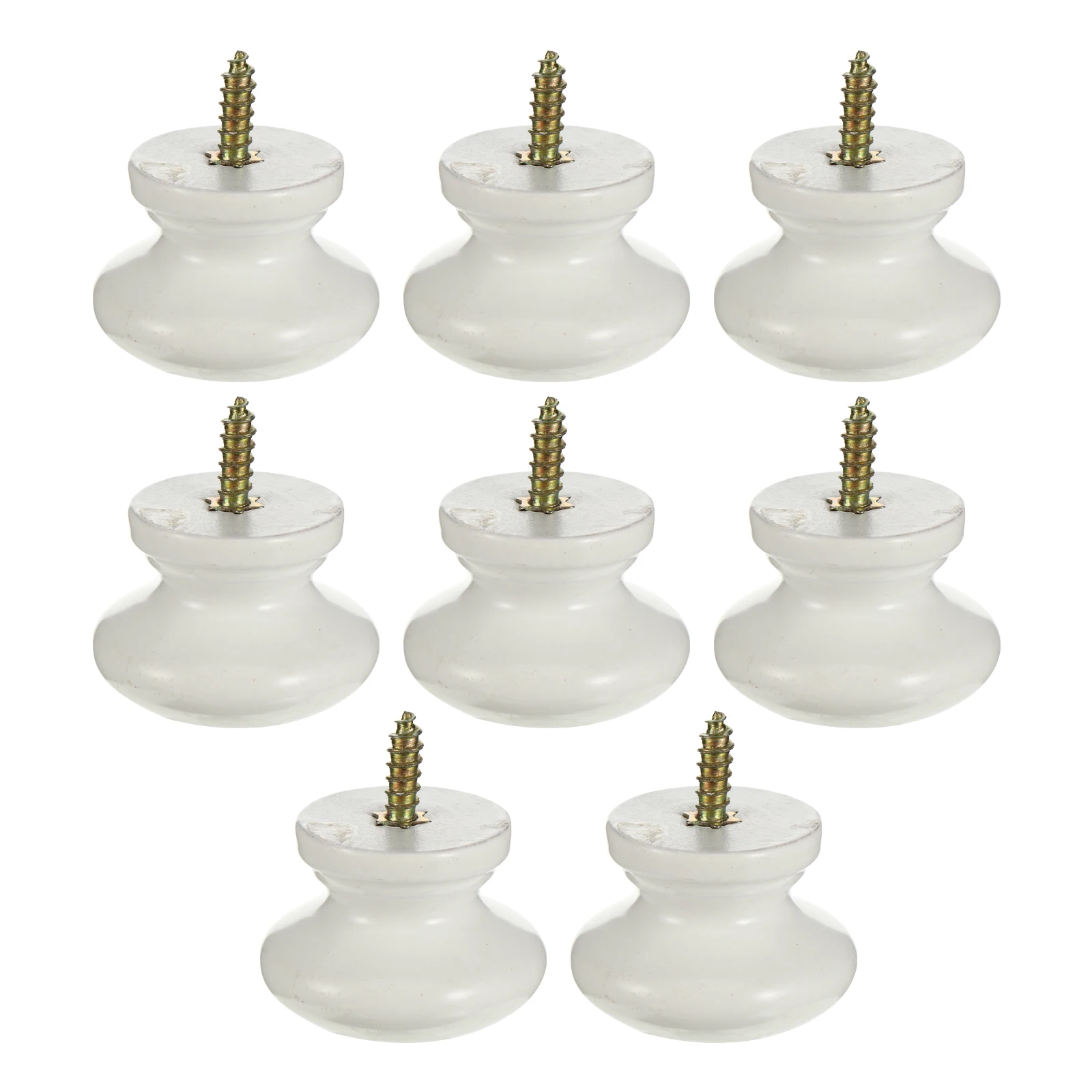 8 Pcs Handle Durable Round Door Handle Door Knob Durable Wardrobe Pull Brown Wood Cabinet Knob White Drawer Hardware
8 Pcs Handle Durable Round Door Handle Door Knob Durable Wardrobe Pull Brown Wood Cabinet Knob White Drawer Hardware