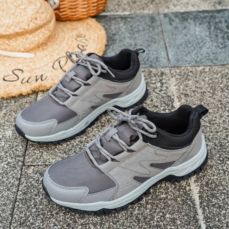 Outdoor Hiking Shoes Men Lace-up High-top Thick-soled Anti-slip Casual Sports Shoes Women Breathable Wear-resistant Men Shoes
Outdoor Hiking Shoes Men Lace-up High-top Thick-soled Anti-slip Casual Sports Shoes Women Breathable Wear-resistant Men Shoes