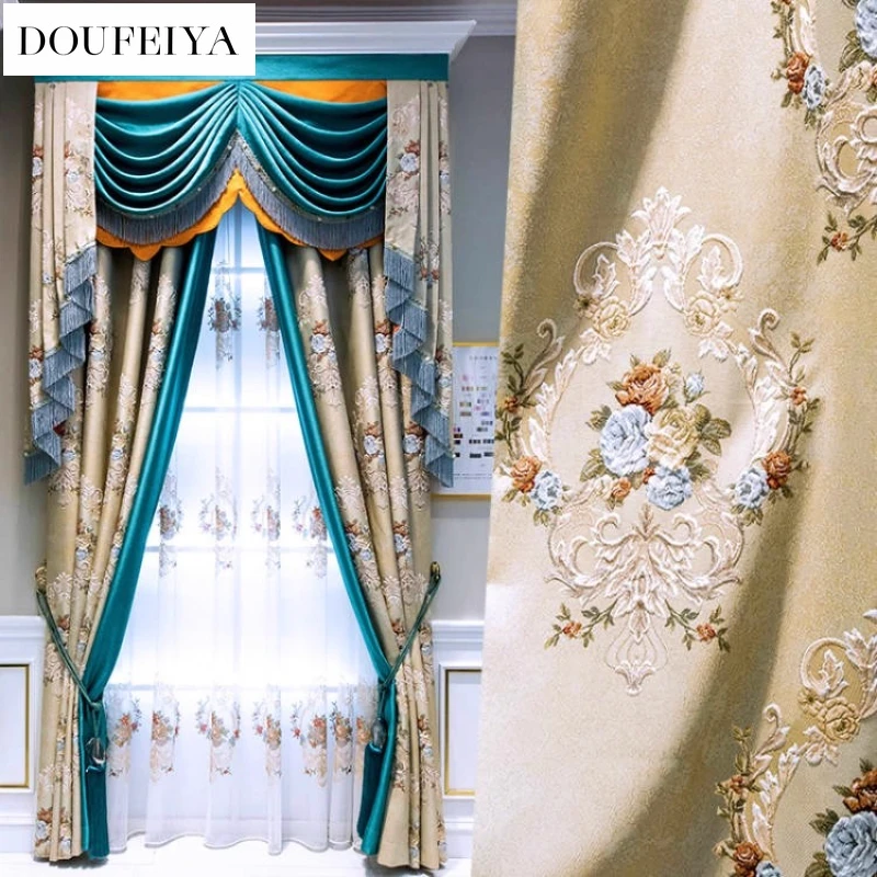 Custom Size!!European Blackout Luxury Shading Curtains for Living Dining Room Bedroom White Tulle Decor Elegant Modern Fashion
Custom Size!!European Blackout Luxury Shading Curtains for Living Dining Room Bedroom White Tulle Decor Elegant Modern Fashion