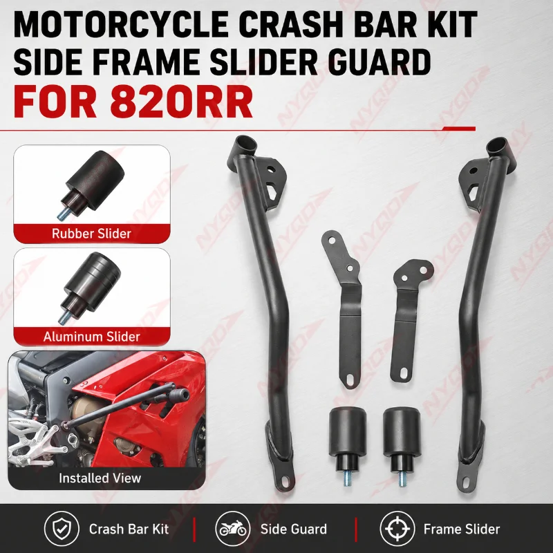 Motorcycle Crash Bar Kit Frame Slider Guard Side Engine Protector Rubber Aluminum Head Modification Parts For ZXMOTO 820RR
Motorcycle Crash Bar Kit Frame Slider Guard Side Engine Protector Rubber Aluminum Head Modification Parts For ZXMOTO 820RR
