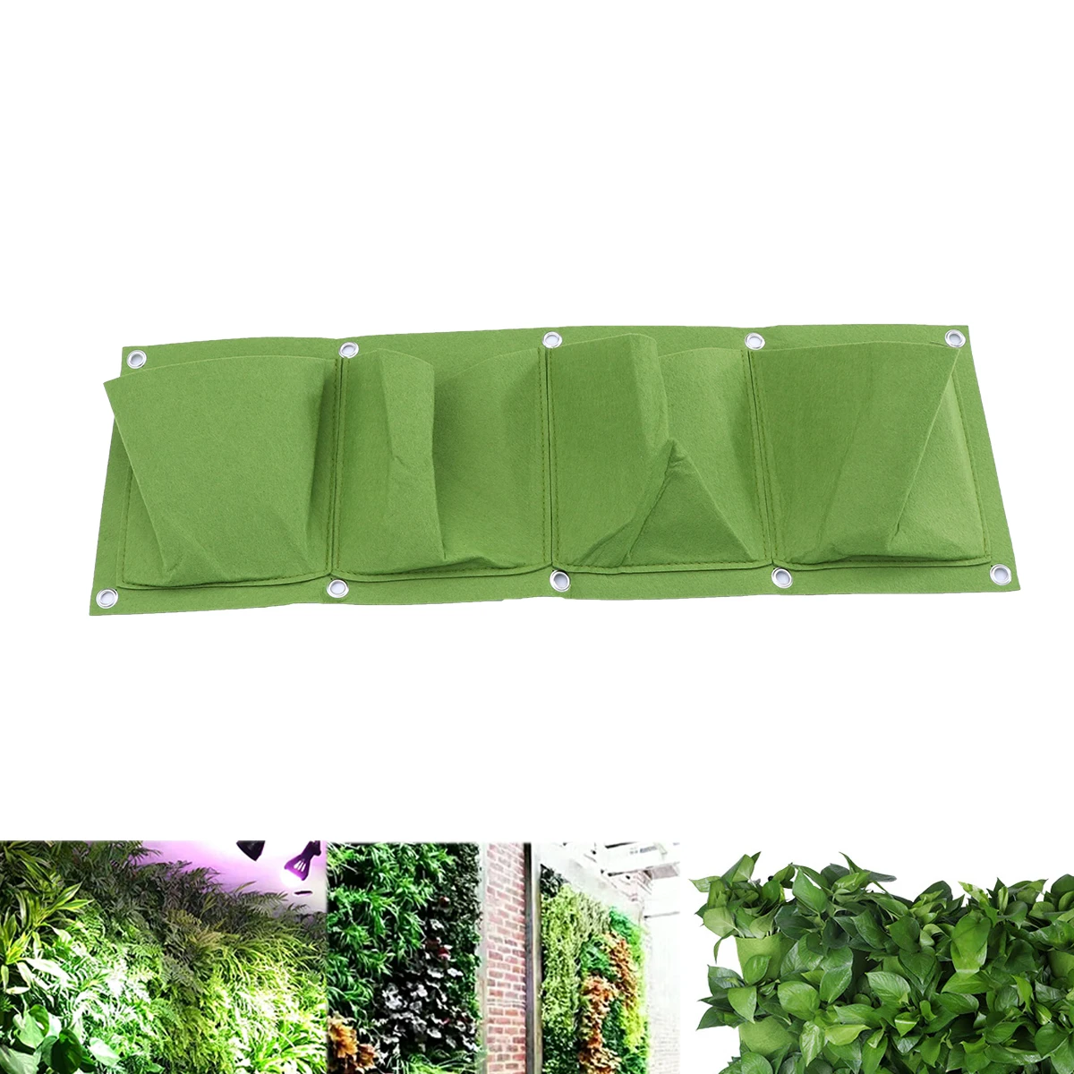 4 Pockets Planting Bag Non woven Felt Lightweight Environmentally Friendly Wall Mounted Horizontal Garden Planter Flowers
4 Pockets Planting Bag Non woven Felt Lightweight Environmentally Friendly Wall Mounted Horizontal Garden Planter Flowers