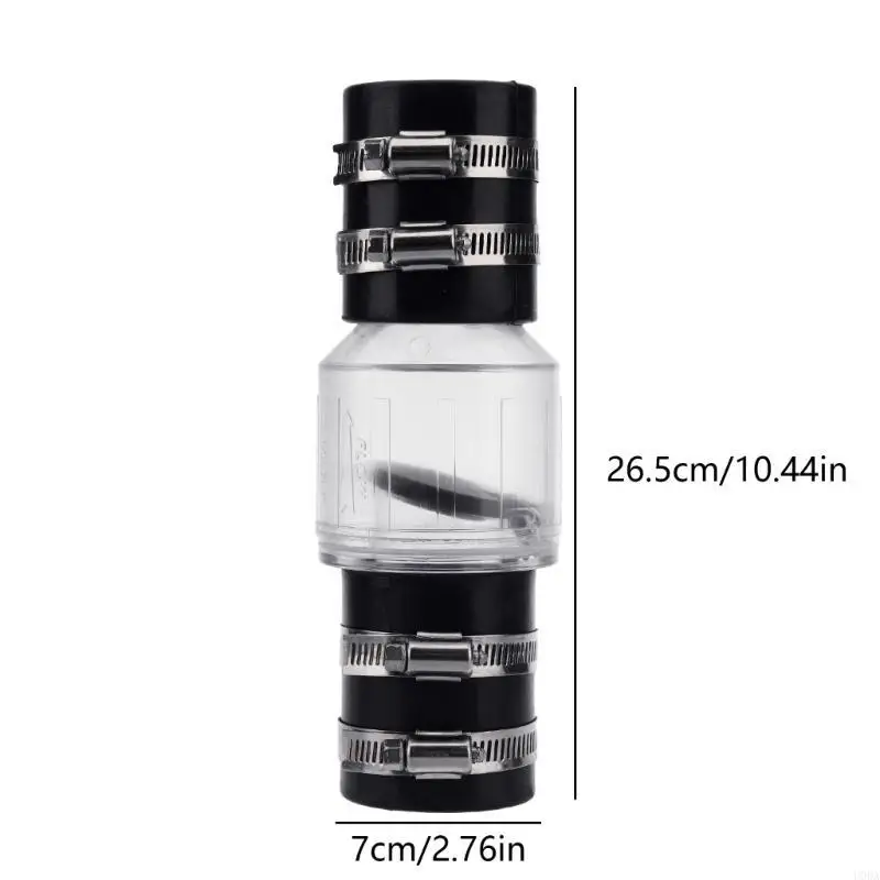 Silents Check Valves Sump Pump Check Valves with 4 Stainsless Steel Clamps Spring Loaded Flapper for Backflow Prevention
Silents Check Valves Sump Pump Check Valves with 4 Stainsless Steel Clamps Spring Loaded Flapper for Backflow Prevention