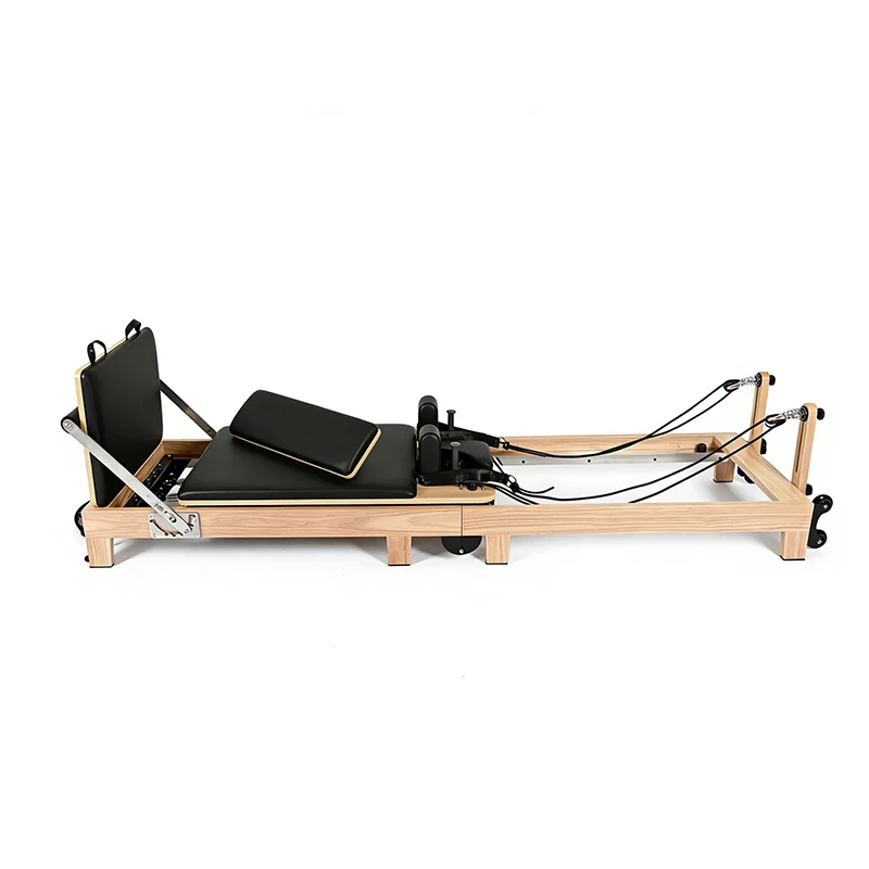 New Durable Adjustable Space Saving Compact Portable Rubberwood Foldable Pilates Reformer for Pilates Studio Health
New Durable Adjustable Space Saving Compact Portable Rubberwood Foldable Pilates Reformer for Pilates Studio Health