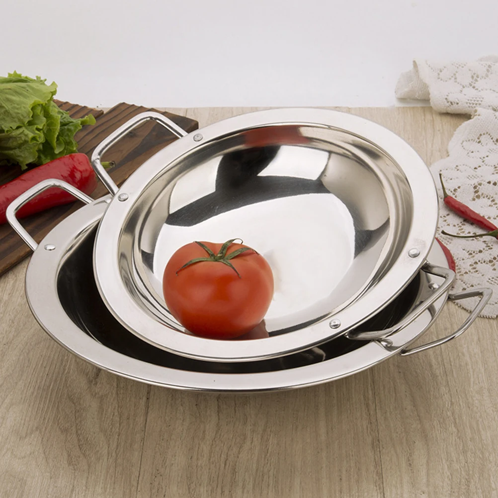 Stainless Steel Bottom Pan for Cooking Seafood Hot Pot Dry Stainless Steel Pans Pot Kitchen Cookware
Stainless Steel Bottom Pan for Cooking Seafood Hot Pot Dry Stainless Steel Pans Pot Kitchen Cookware