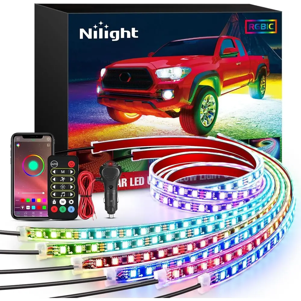 Multi-Color RGB 300 LED Car Underglow Lights with Sound-Activated Music Sync and App/Remote Control
Multi-Color RGB 300 LED Car Underglow Lights with Sound-Activated Music Sync and App/Remote Control