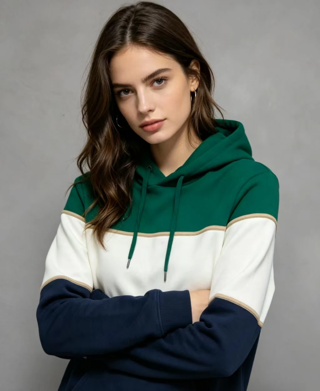 Fenggejiwo unisex casual fleece hoodie with patchwork hooded sweatshirt
Fenggejiwo unisex casual fleece hoodie with patchwork hooded sweatshirt