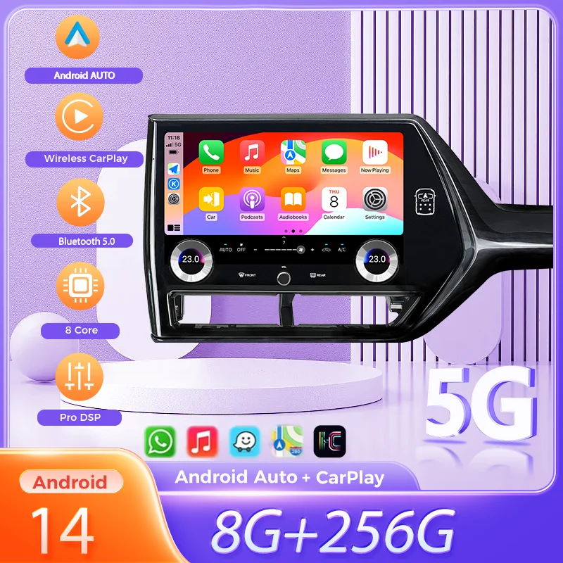 Carplay Android13 For Toyota Highlander 2021 2022 2023 GPS Navigation Receiver Auto Car Radio Video Player Head Unit Autoradio 
Carplay Android13 For Toyota Highlander 2021 2022 2023 GPS Navigation Receiver Auto Car Radio Video Player Head Unit Autoradio