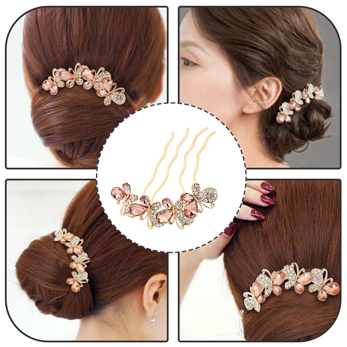 Rhinestones Hairpins Vintage Pearl Alloy Retro Butterfly Bun Sticks Smooth Edges Parties Ceremonies Daily Wear Hair Accessories
Rhinestones Hairpins Vintage Pearl Alloy Retro Butterfly Bun Sticks Smooth Edges Parties Ceremonies Daily Wear Hair Accessories