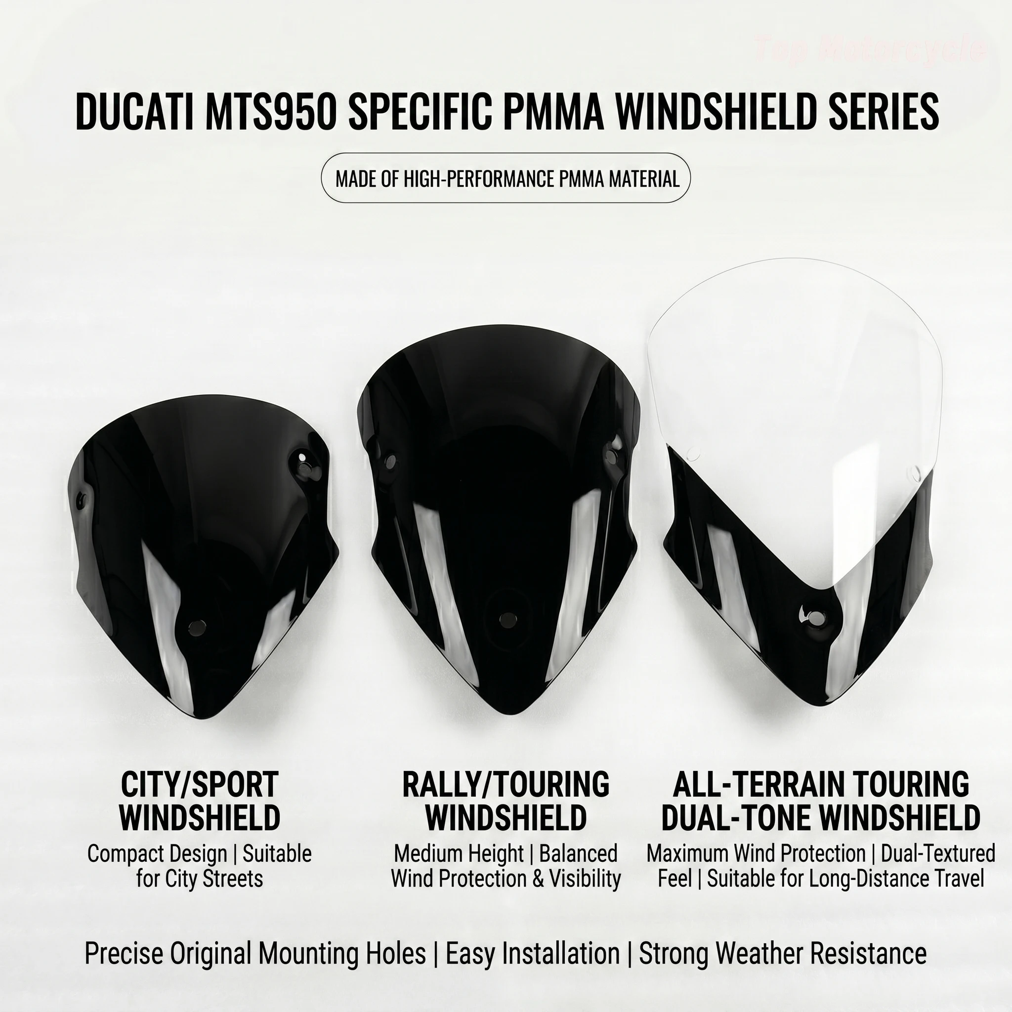 For Ducati Multistrada 950 1200 1260 Heightened Windshield Motorcycle Front Windscreen Wind Deflector Modification Accessories
For Ducati Multistrada 950 1200 1260 Heightened Windshield Motorcycle Front Windscreen Wind Deflector Modification Accessories