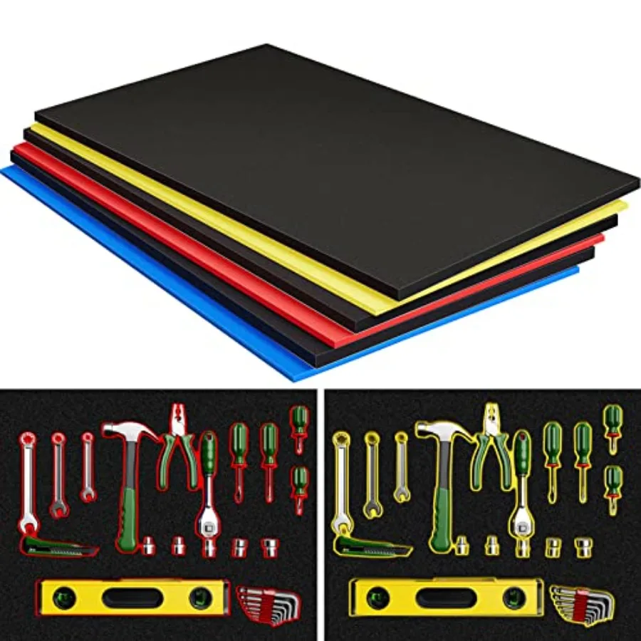 3 Sets Tool Box Foam Organizers Tool Box Adjustable Shadow Foam Non Slip Toolbox Liner and Drawer Liner 35.8 x 18 Inch
3 Sets Tool Box Foam Organizers Tool Box Adjustable Shadow Foam Non Slip Toolbox Liner and Drawer Liner 35.8 x 18 Inch