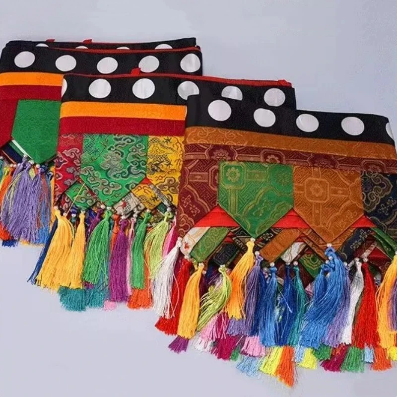 Тибетские благоприятные флаги для штор, красочные изделия ручной работы с вышивкой, 5 м, буддийский зал, простой цветочный подвесной занавес, буддийский предмет
Тибетские благоприятные флаги для штор, красочные изделия ручной работы с вышивкой, 5 м, буддийский зал, простой цветочный подвесной занавес, буддийский предмет