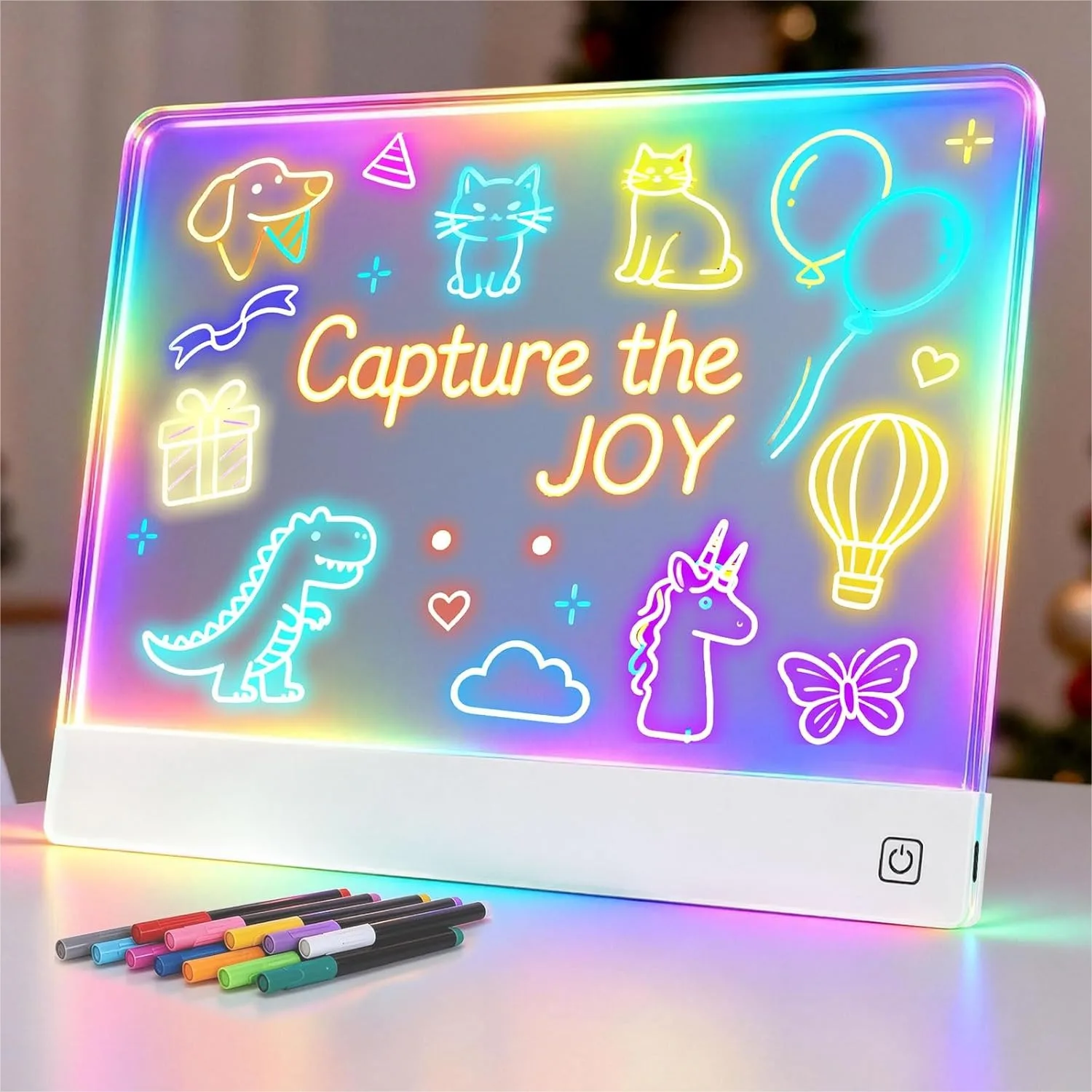 16" Rechargeable LED Drawing Board for Kids with 7 Colors, Portable Doodle Board with Stand, Easter Gift for Teen Boys Birthday
16" Rechargeable LED Drawing Board for Kids with 7 Colors, Portable Doodle Board with Stand, Easter Gift for Teen Boys Birthday