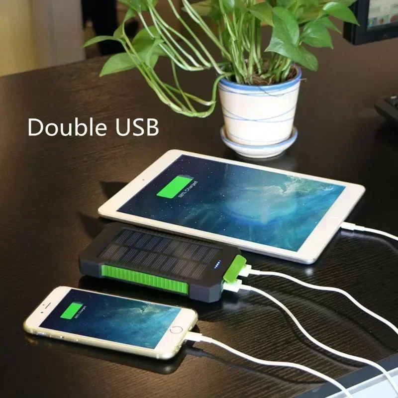 Portable Solar Power Bank 200000mAh External Battery Waterproof with SOS Flashlight Emergency Power Supply For iPhone and Xiaomi
Portable Solar Power Bank 200000mAh External Battery Waterproof with SOS Flashlight Emergency Power Supply For iPhone and Xiaomi