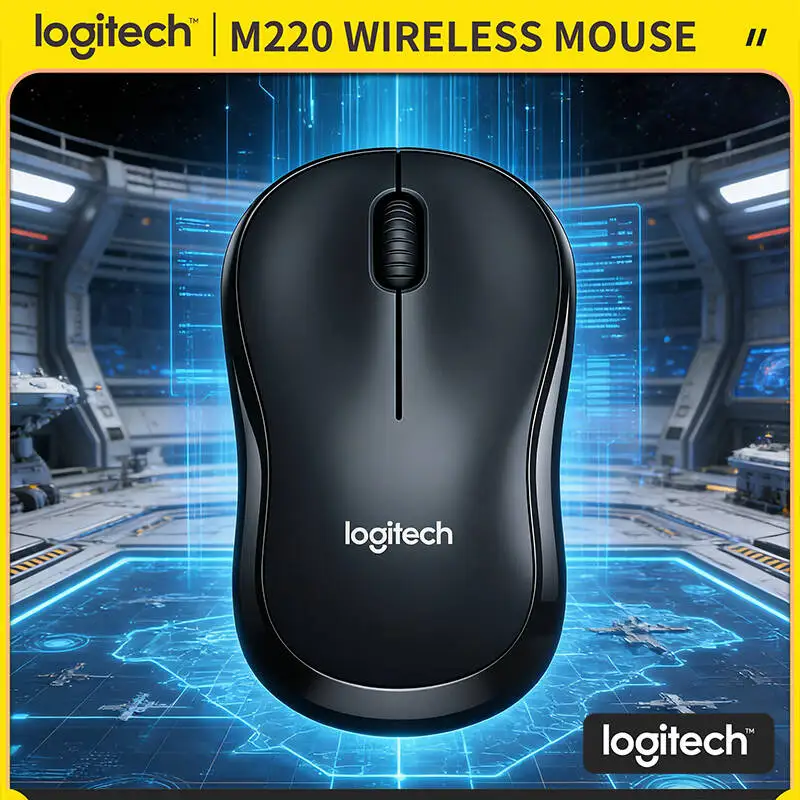 Logitech M220 Silent Wireless Mouse 10m Range 1000 DPI Precision 18-Month Battery Ergonomic Comfort Design
Logitech M220 Silent Wireless Mouse 10m Range 1000 DPI Precision 18-Month Battery Ergonomic Comfort Design