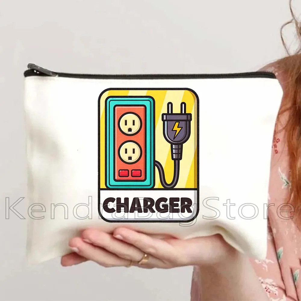 Colorful Cute Charger Print Travel Canvas Cosmetic Makeup Bag Pencil Case Pouch Toilet Bag Key Coin Purse Storage Cotton Bags
Colorful Cute Charger Print Travel Canvas Cosmetic Makeup Bag Pencil Case Pouch Toilet Bag Key Coin Purse Storage Cotton Bags