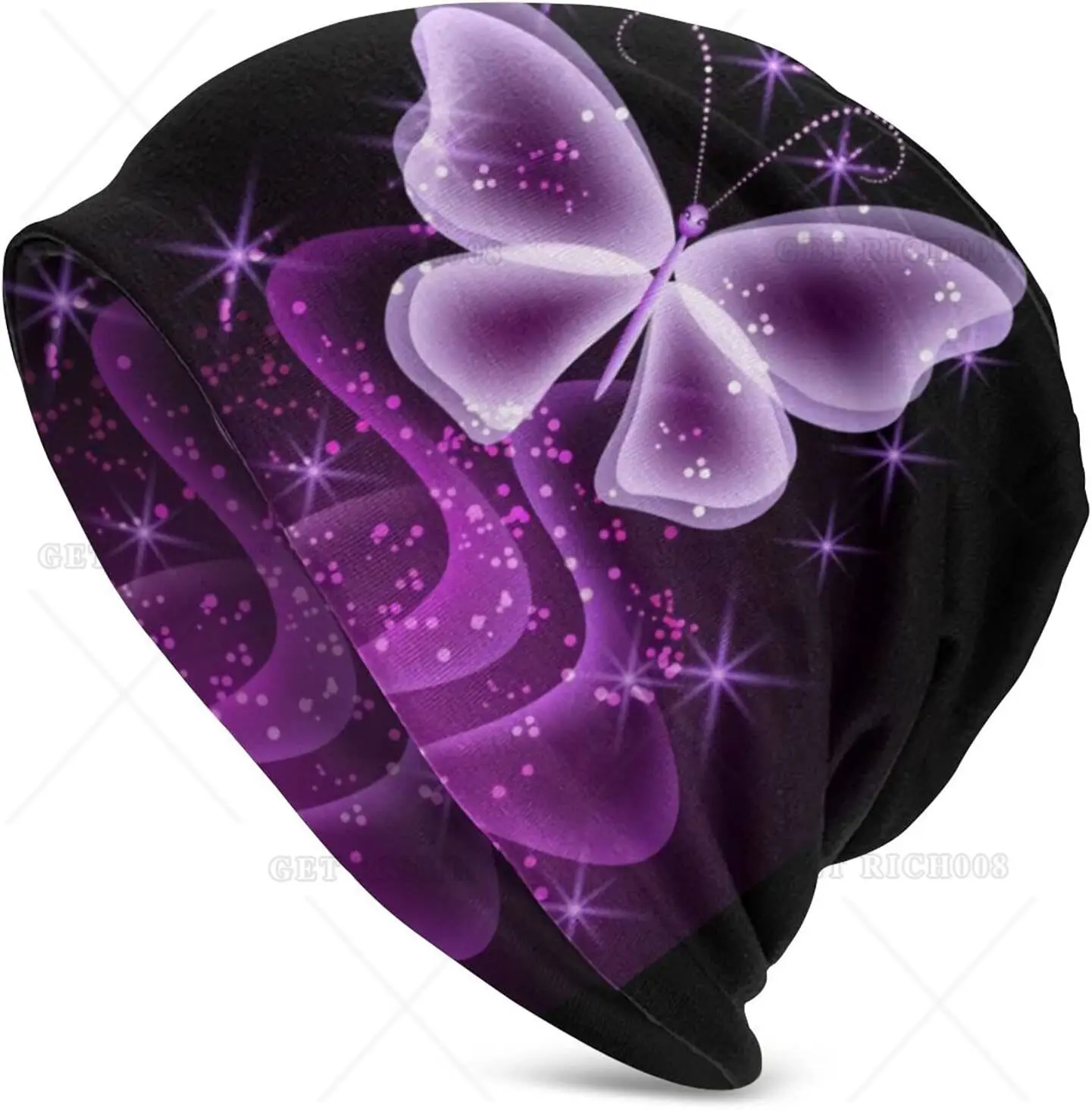 Purple Butterfly Pattern Beanie Chemo Hat Cancer Headwear Knitted Hats Baggy Slouchy Scarf Cap for Adults Women Men
Purple Butterfly Pattern Beanie Chemo Hat Cancer Headwear Knitted Hats Baggy Slouchy Scarf Cap for Adults Women Men