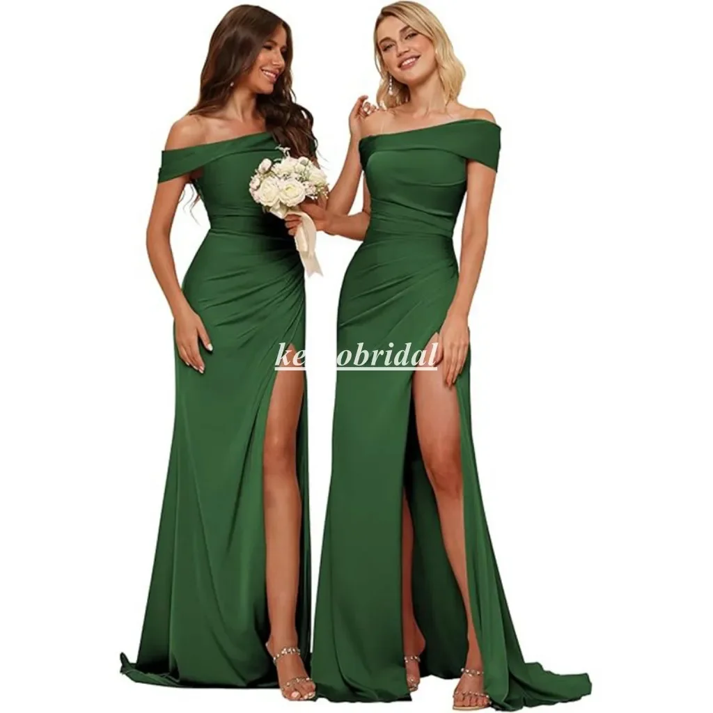 Summer Customized Bridesmaid Dresses Green Color Off Shoulder Chiffon Beach Party Dress For Weddings MJ2503
Summer Customized Bridesmaid Dresses Green Color Off Shoulder Chiffon Beach Party Dress For Weddings MJ2503
