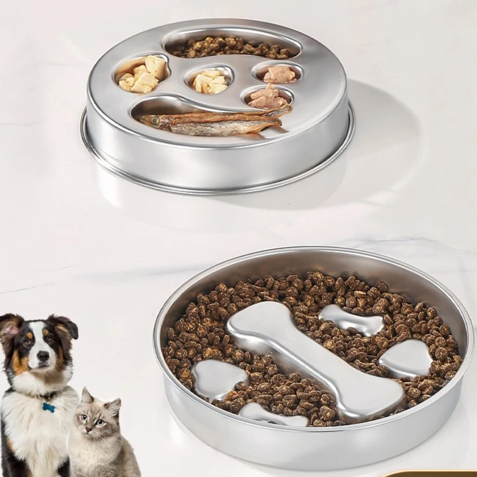 Медленная кормушка из нержавеющей стали, противоскользящая, с защитой от наклона, большая емкость, блюдо для корма для собак, кошек
Медленная кормушка из нержавеющей стали, противоскользящая, с защитой от наклона, большая емкость, блюдо для корма для собак, кошек