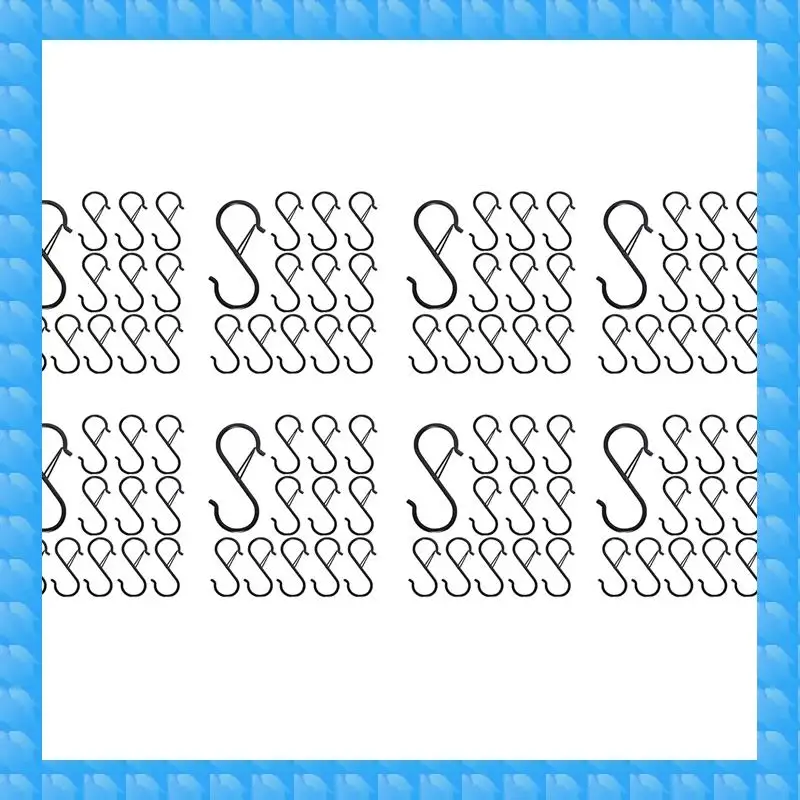 ETRT 96PCS S Крючки для подвешивания - S-образные крючки для кухонной утвари и стержни для гардероба - черные S-образные крючки для подвешивания растений, горшков
ETRT 96PCS S Крючки для подвешивания - S-образные крючки для кухонной утвари и стержни для гардероба - черные S-образные крючки для подвешивания растений, горшков