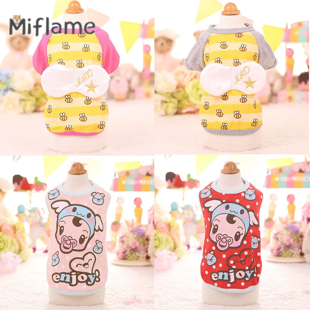 Miflame Cartoon Print Puppy Sleeveless Vest Yorkies Pug Terrier Summer Thin Small Medium Dog T-shirt Cute Breathable Pet Clothes
Miflame Cartoon Print Puppy Sleeveless Vest Yorkies Pug Terrier Summer Thin Small Medium Dog T-shirt Cute Breathable Pet Clothes