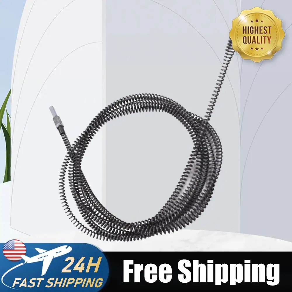 1/2/3/4/5/8/10 Meter Spring Pipe 10mm Dia Pipe Dredger Olive Shaped Head Sewer Sink Basin Pipeline Clogged Remover Cleaning Tool
1/2/3/4/5/8/10 Meter Spring Pipe 10mm Dia Pipe Dredger Olive Shaped Head Sewer Sink Basin Pipeline Clogged Remover Cleaning Tool