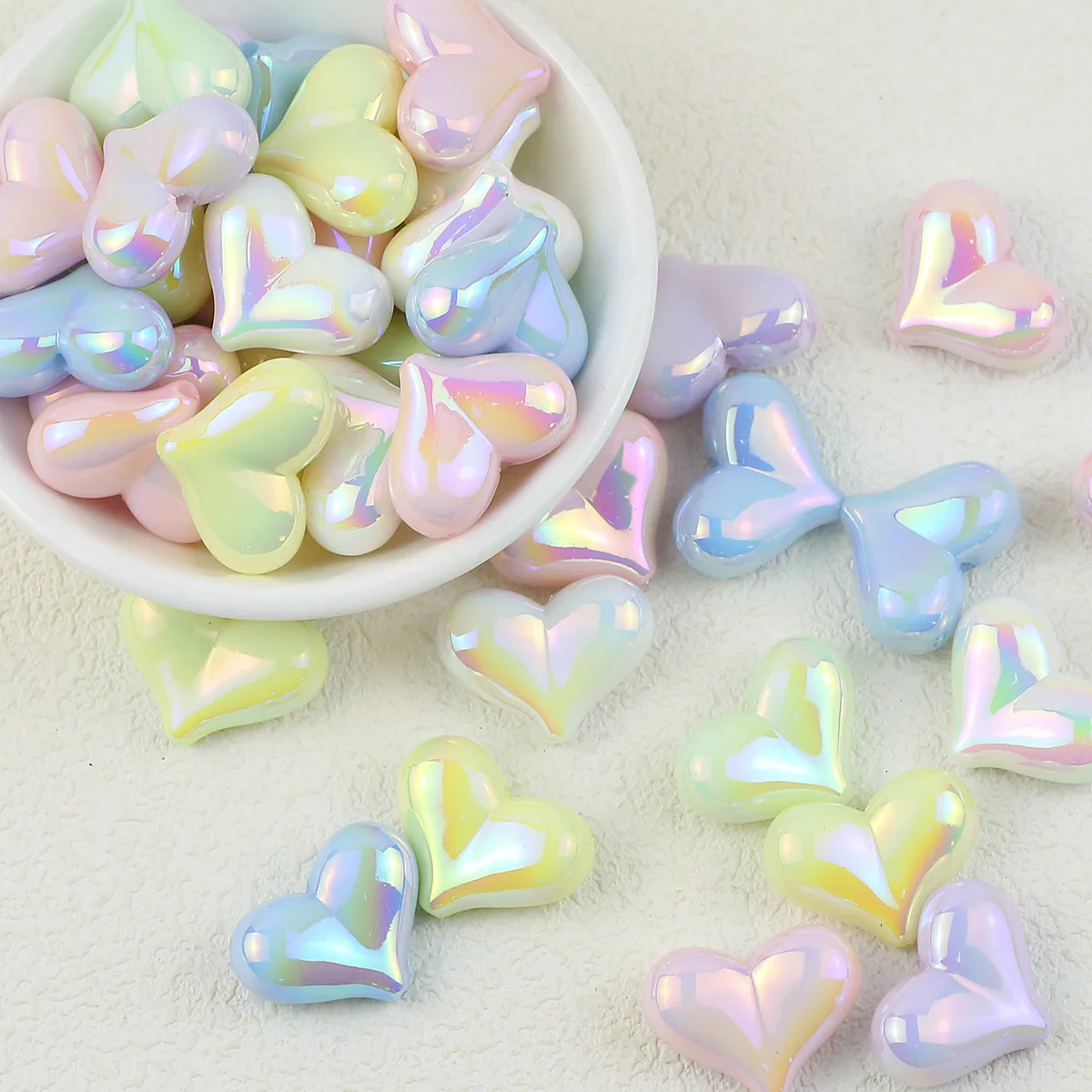 10pcs Gradient Mixed Color Large Heart Acrylic Spacer Loose Beads for DIY Jewelry Making Bracelets Necklaces Accessories
10pcs Gradient Mixed Color Large Heart Acrylic Spacer Loose Beads for DIY Jewelry Making Bracelets Necklaces Accessories