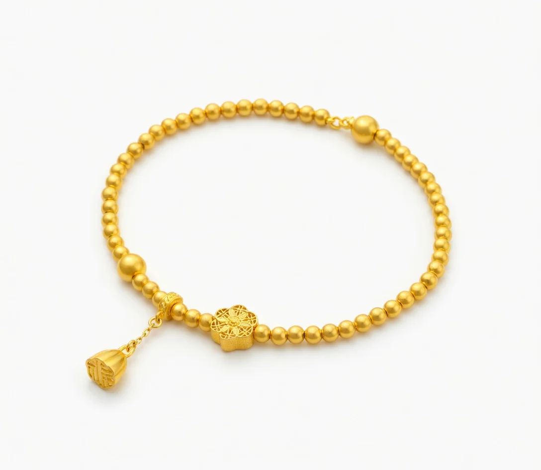 Retro Six-Phase Flower Lotus Pod Fortune Seed Bead Bracelet for Women Light Luxury High-End Gold Bead Tarnish-Free bracelet
Retro Six-Phase Flower Lotus Pod Fortune Seed Bead Bracelet for Women Light Luxury High-End Gold Bead Tarnish-Free bracelet