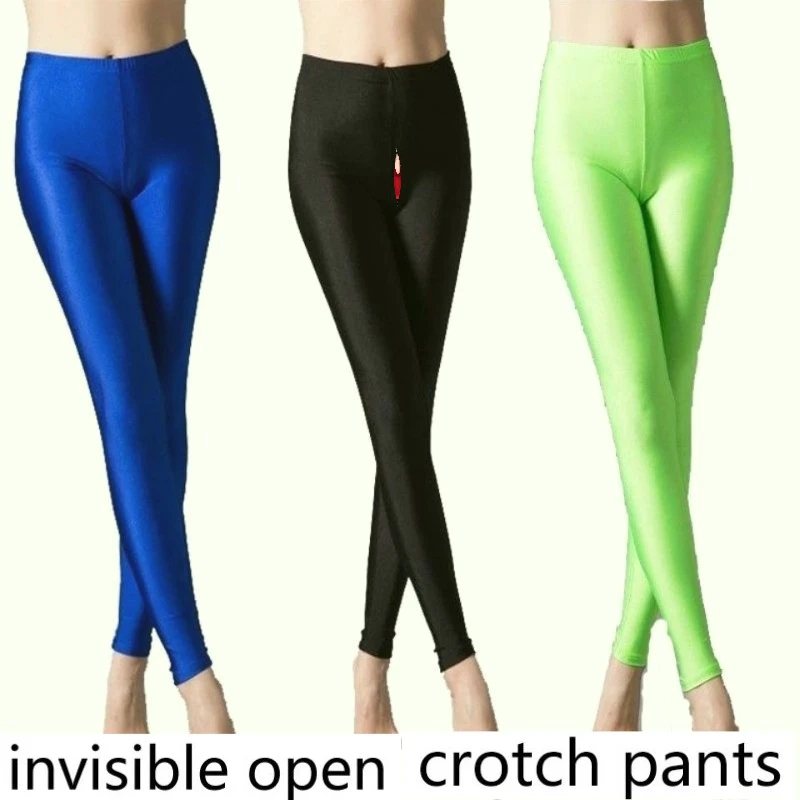 Invisible Crotch Pants Spring and Summer Fluorescent Glossy Pants Slim-fitting Large-size Leggings Are Sexy and Convenient For
Invisible Crotch Pants Spring and Summer Fluorescent Glossy Pants Slim-fitting Large-size Leggings Are Sexy and Convenient For