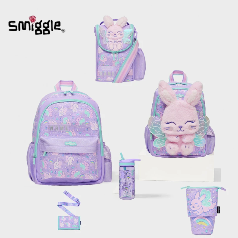 Genuine Australian Smiggle School Bag Purple Angel Rabbit Medium Student'S Backpack Water Cup Retractable Pen Bag Student Gift
Genuine Australian Smiggle School Bag Purple Angel Rabbit Medium Student'S Backpack Water Cup Retractable Pen Bag Student Gift