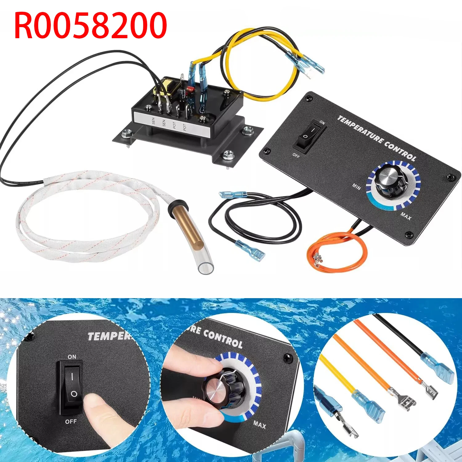 TM R0058200 Teledyne Laars контроль температуры для бассейнов, замена 47-295-1652, LAR-151-2555
TM R0058200 Teledyne Laars контроль температуры для бассейнов, замена 47-295-1652, LAR-151-2555
