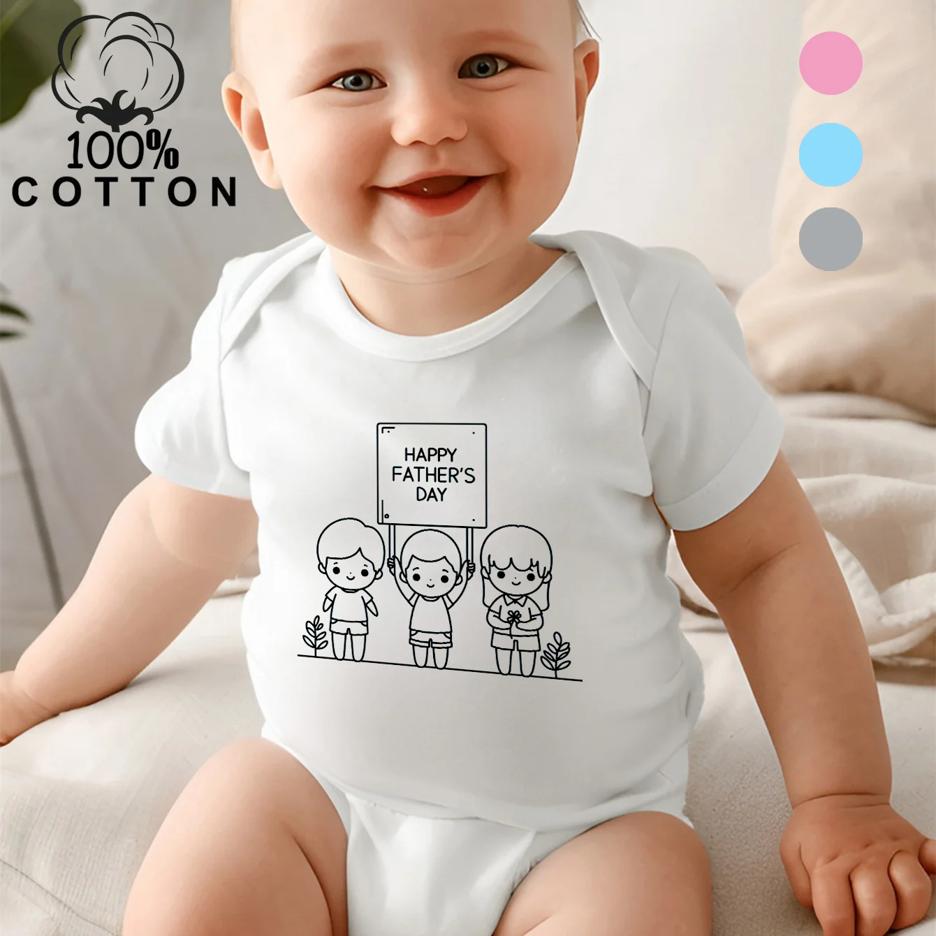 100% Cotton Onesie Happy Father's Day I Love Dad Print Bodysuit Comfortable Cloth for Baby Jumpsuit for 0 To 12 Months Newborn
100% Cotton Onesie Happy Father's Day I Love Dad Print Bodysuit Comfortable Cloth for Baby Jumpsuit for 0 To 12 Months Newborn