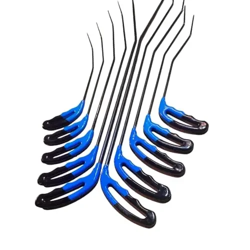 10-Piece Double-Bend Rod Set For Paintless Car Dent Repair Including Hail And Minor To Major Dents
10-Piece Double-Bend Rod Set For Paintless Car Dent Repair Including Hail And Minor To Major Dents
