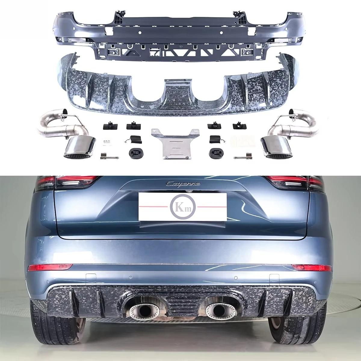MSY Cayenne Coupe Base 9Y0 E3 9YA 2018-up Upgrade GT Style Dry Carbon Fiber Rear Diffuser Rear Bumper Exhaust Tip Forged Carbon
MSY Cayenne Coupe Base 9Y0 E3 9YA 2018-up Upgrade GT Style Dry Carbon Fiber Rear Diffuser Rear Bumper Exhaust Tip Forged Carbon