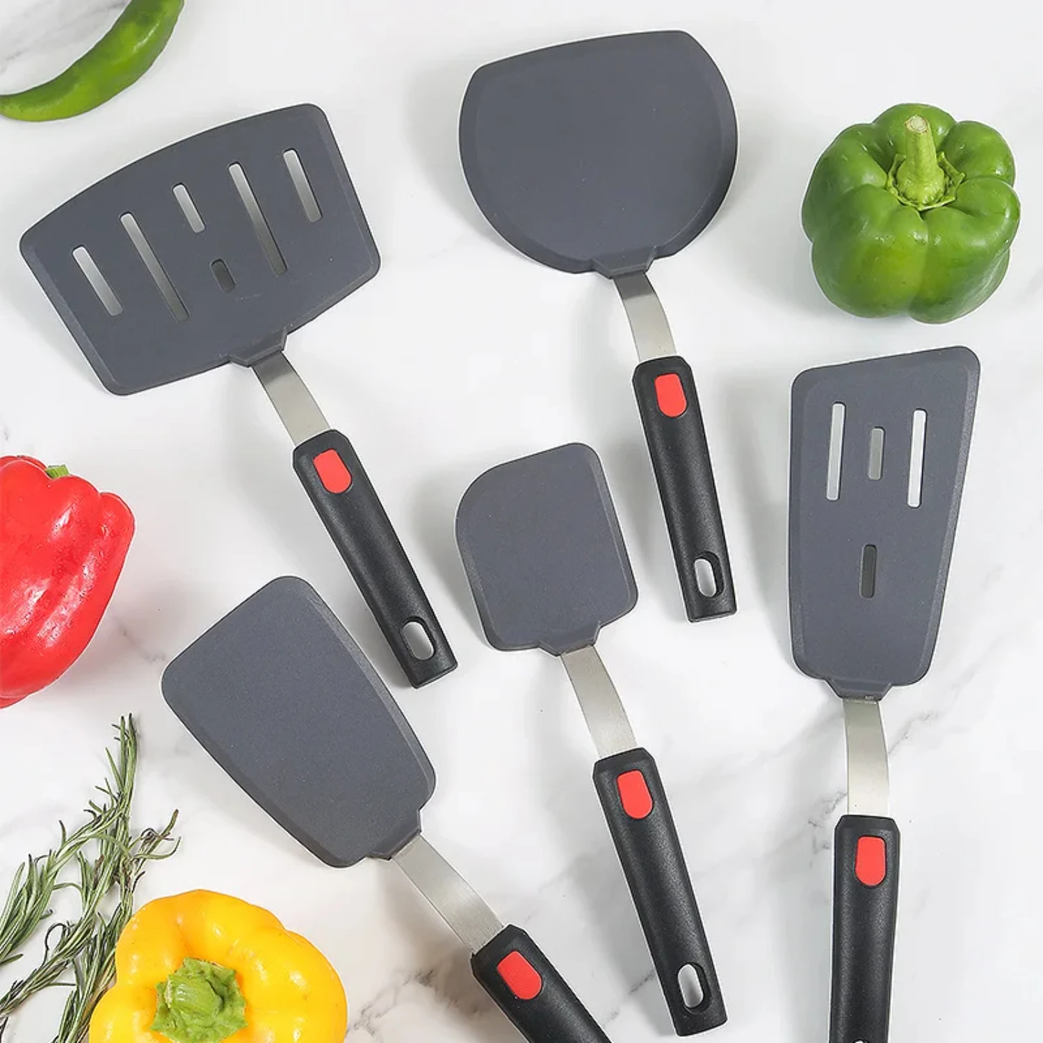 Silicone Spatula Non Stick Pots High-temperature Resistant Household Stir Fry Spatula Spring Steel Kitchen Utensils
Silicone Spatula Non Stick Pots High-temperature Resistant Household Stir Fry Spatula Spring Steel Kitchen Utensils