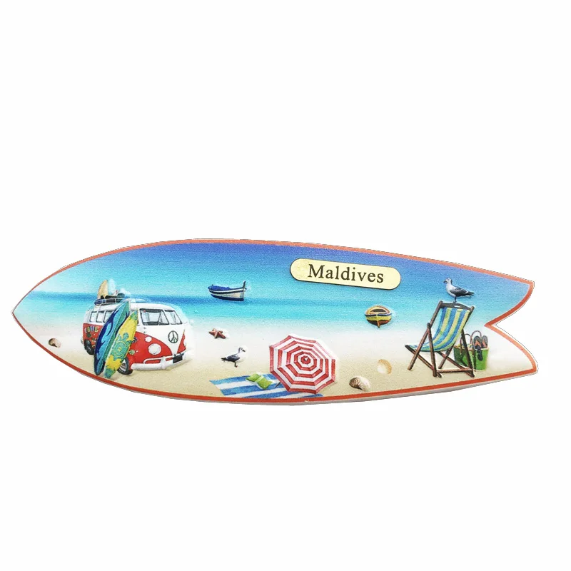 Fridge magnet Maldives Sea View Surfboard Design Crafts Tourism Souvenir New Resin Refrigerator Sticker Message Sticker
Fridge magnet Maldives Sea View Surfboard Design Crafts Tourism Souvenir New Resin Refrigerator Sticker Message Sticker