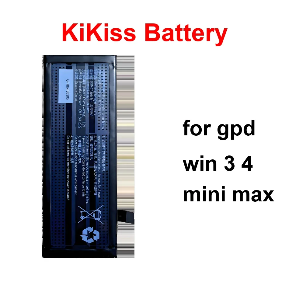 Аккумулятор для ноутбука с длительным сроком службы 4139D5 565774-3S AEC634791-4S1P 3810-4360 мАч для GPD Win 3 4 Mini Max
Аккумулятор для ноутбука с длительным сроком службы 4139D5 565774-3S AEC634791-4S1P 3810-4360 мАч для GPD Win 3 4 Mini Max