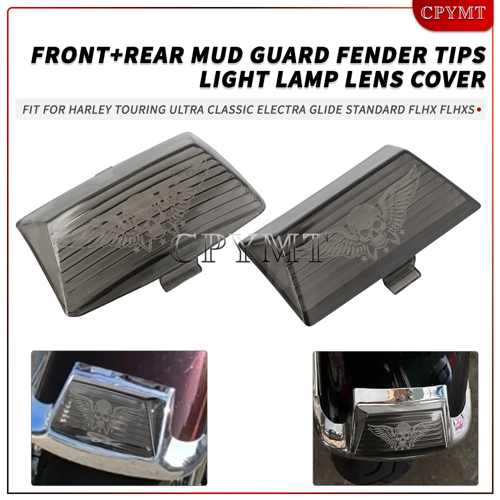 Motorcycle Front Rear Fender Tip Light Lamp Lens Cover fit For Harley Softail FLSTC Ultra Classic Electra Glide FLHTCU FLHT / I
Motorcycle Front Rear Fender Tip Light Lamp Lens Cover fit For Harley Softail FLSTC Ultra Classic Electra Glide FLHTCU FLHT / I