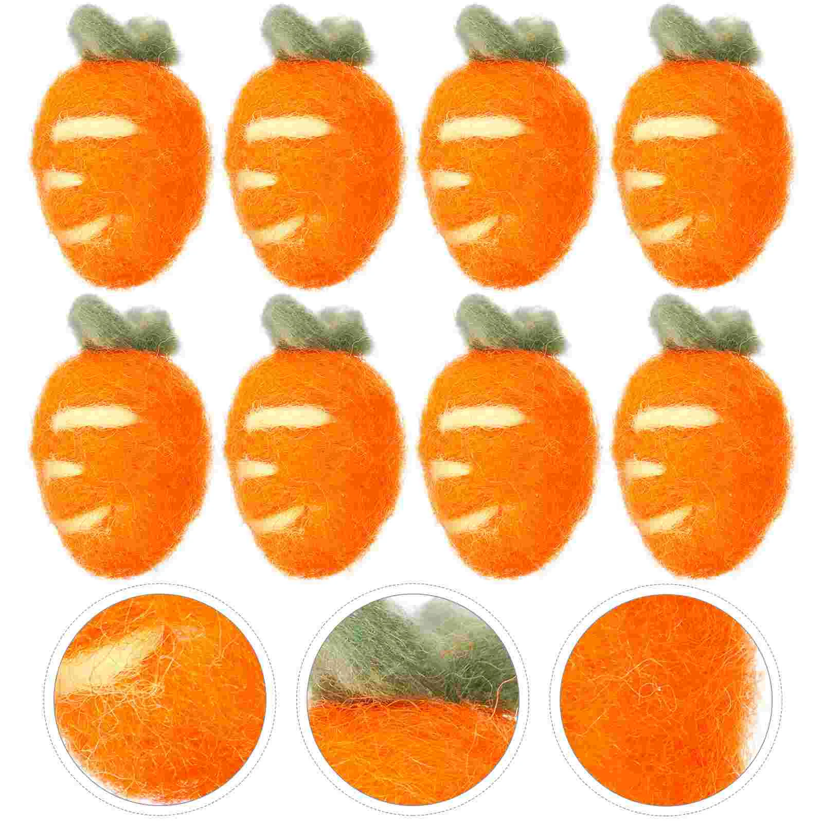 8 Pcs Wool Felt Carrot Hat Gloves Accessories 3cm Craft Decoration for Party Reusable Small Wool Felt Carrot Creative
8 Pcs Wool Felt Carrot Hat Gloves Accessories 3cm Craft Decoration for Party Reusable Small Wool Felt Carrot Creative