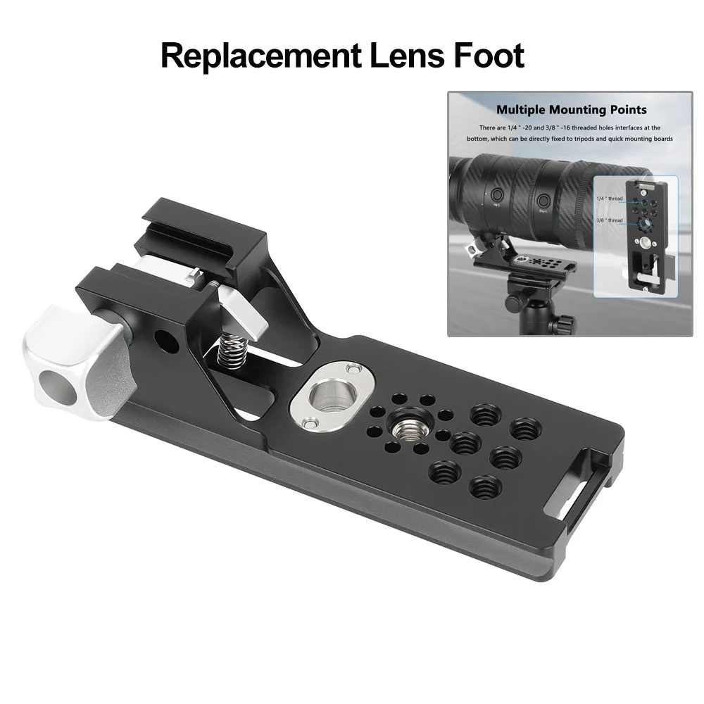 Крепление CAMVATE для объективов Nikon Z 70-200mm f/2.8 VR S, Z 100-400mm f/4.5-5.6 VR S, Z 400mm f/4.5 VR S и Z 600mm f/6.3 VR S
Крепление CAMVATE для объективов Nikon Z 70-200mm f/2.8 VR S, Z 100-400mm f/4.5-5.6 VR S, Z 400mm f/4.5 VR S и Z 600mm f/6.3 VR S