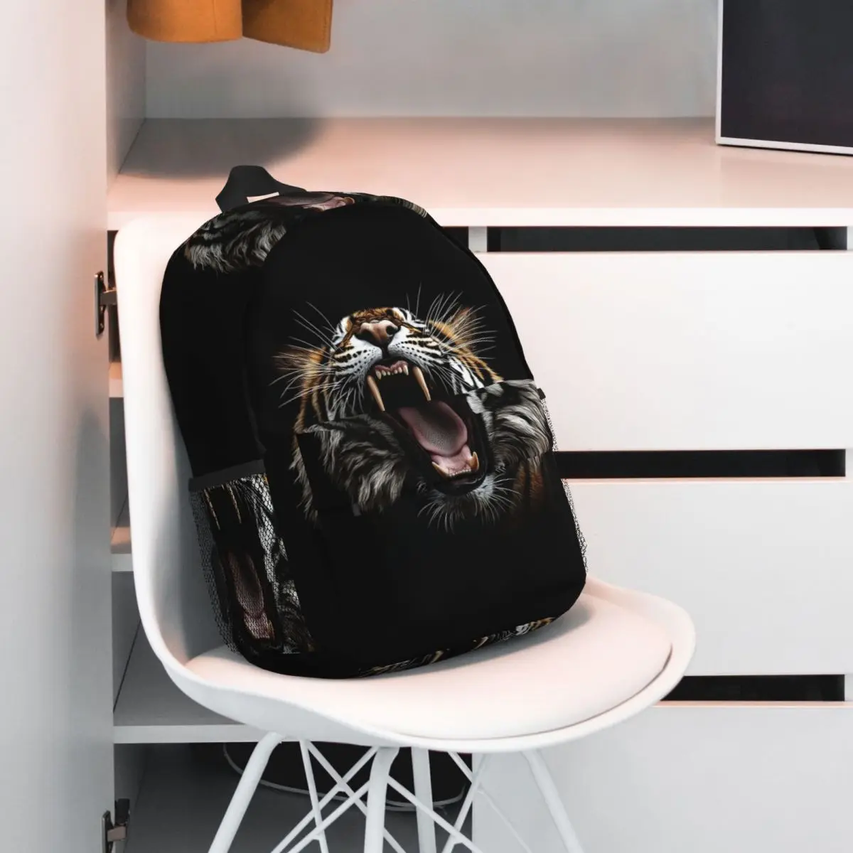 Fierce Tiger Roars Realistically Backpack Student BookBag Kids School Bag Laptop Shoulder Bags for Men Women
Fierce Tiger Roars Realistically Backpack Student BookBag Kids School Bag Laptop Shoulder Bags for Men Women